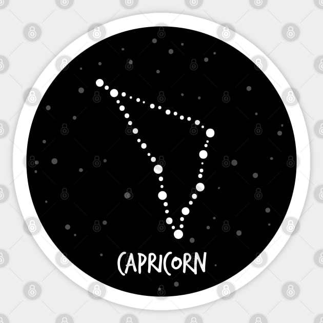 Capricorn Constellation Sticker by krimons